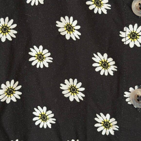 Tucker‎ & Tate Girls Black White Daisy Floral Dress Boho Lagenlook Size Large - Picture 5 of 8